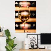 Poster USA, Washington, Walla Walla. Wine glass (Bureau à domicile)