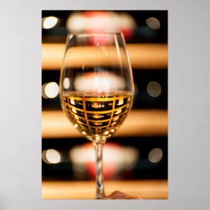 Poster USA, Washington, Walla Walla. Wine glass