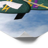 Poster USACAPOC 1er Patch Opérations Spéciales Imprimer (Coin)