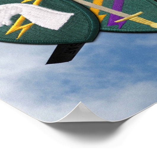 Poster USACAPOC 1er Patch Opérations Spéciales Imprimer (Coin)