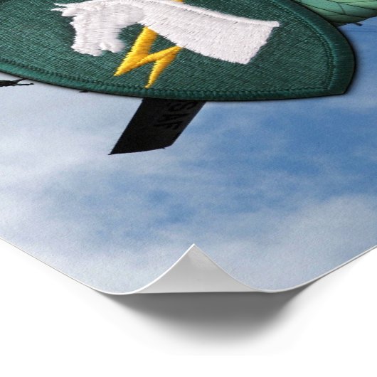 Poster USACAPOC 1er Patch Opérations Spéciales Imprimer (Coin)