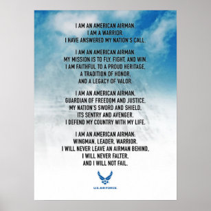 Poster USAF Airman's Creed