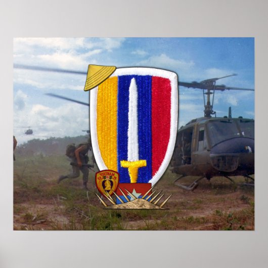 Poster USARV Army Support Command Vietnam Nam War (Devant)