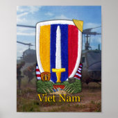 Poster USARV Vietnam Nam War Patch Print (Devant)