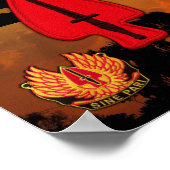 Poster USASOC Opérations spéciales vétérans vétérans lrrp (Coin)