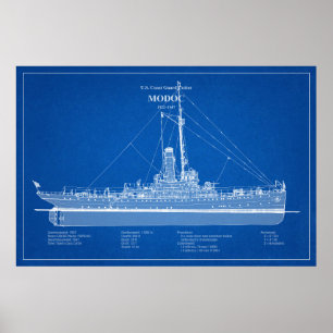 Poster USCG Cutter Modoc wpg-46 - ABD