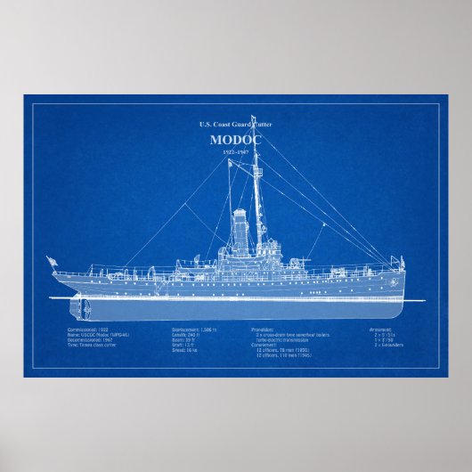 Poster USCG Cutter Modoc wpg-46 - ABD (Devant)