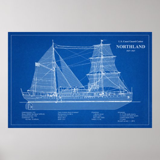 Poster USCG Cutter Northland wpg-49 - ABD (Devant)