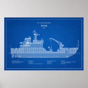 Poster USCG Cutter Spar wlb-206 - ABD