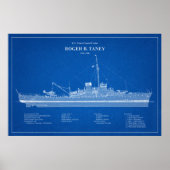 Poster USCG Roger B. Taney whec-37 - ABD (Devant)