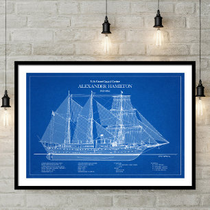 Poster USCGC Alexander Hamilton wix-272 - ABD