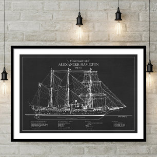 Poster USCGC Alexander Hamilton wix-272 - ABD