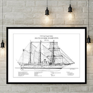 Poster USCGC Alexander Hamilton wix-272 - SBD