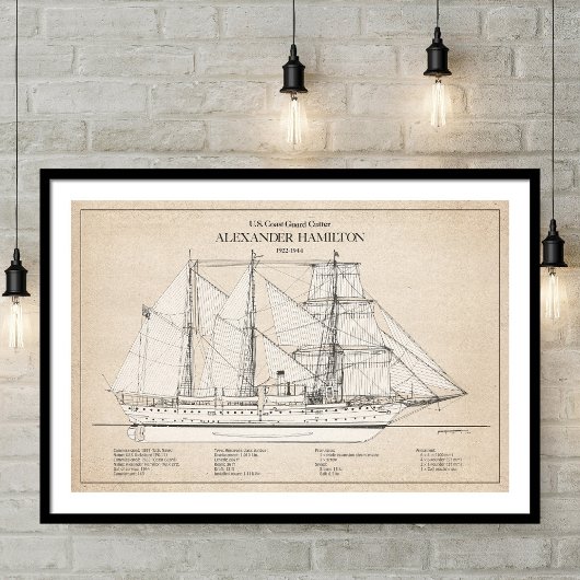 Poster USCGC Alexander Hamilton wix-272 - SBD