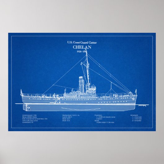 Poster USCGC Chelan - ABD (Devant)