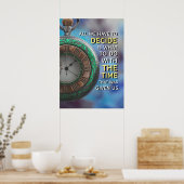 Poster Use Time Wisely Inspirational Quote (Cuisine)