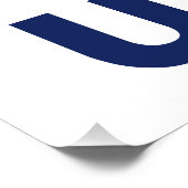 Poster USEH Mi-Canadien Amérique Canada États-Unis Drapea (Coin)