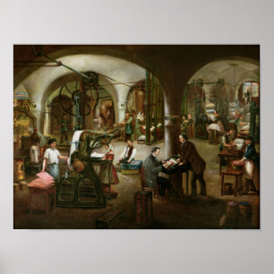 Poster Usine dans la rue d'Aubagne, 1861