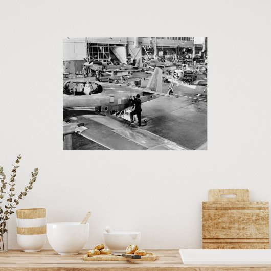 Poster Usine d'avion : 1940 (Cuisine)