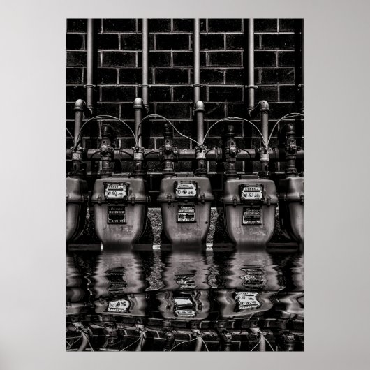 Poster Usine hydraulique n° 5 (Devant)