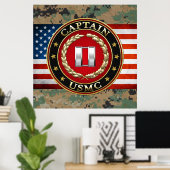Poster USMC Capt [3D] (Bureau à domicile)