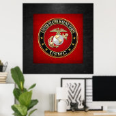 Poster USMC EGA [édition spéciale] [3D] (Bureau à domicile)