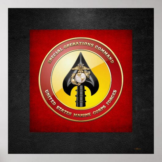 Poster USMC Opérations spéciales (MARSOC) [3D] (Devant)