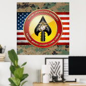 Poster USMC Opérations spéciales (MARSOC) [3D] (Bureau à domicile)