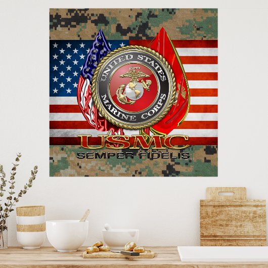 Poster USMC Semper Fi [édition spéciale] [3D] (Cuisine)
