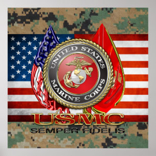 Poster USMC Semper Fi [édition spéciale] [3D]