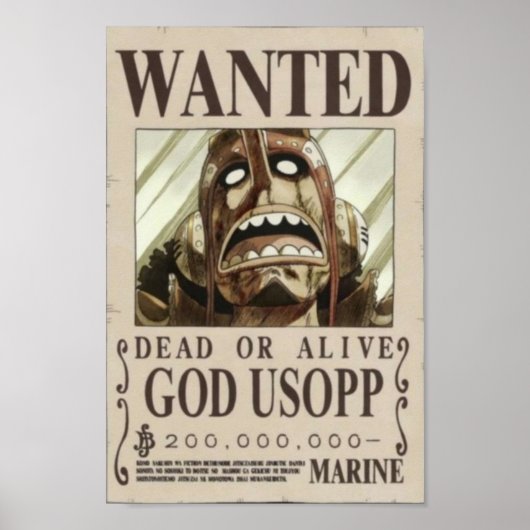 Poster Usopp seconde recherché (Devant)