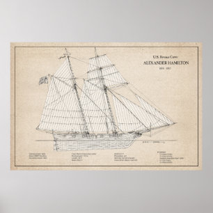 Poster USRC Alexander Hamilton - SBD