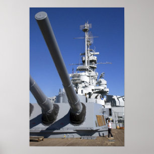 Poster USS Alabama Battleship au Battleship Memorial