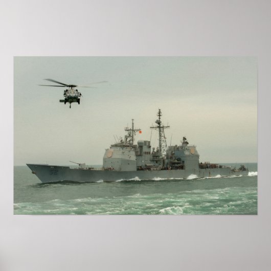 Poster USS Bunker Hill (CG 52) (Devant)