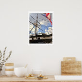 Poster USS Constellation Grand bateau Baltimore Harbour P (Cuisine)