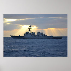 Poster USS Curtis Wilbur (DDG 54)