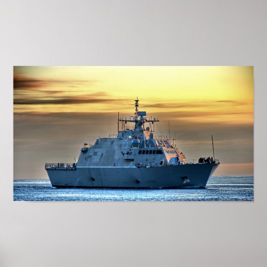 Poster USS Detroit (LCS-7) (Devant)