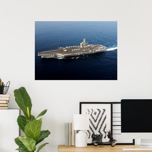 Poster USS Dwight D. Eisenhower (Bureau à domicile)