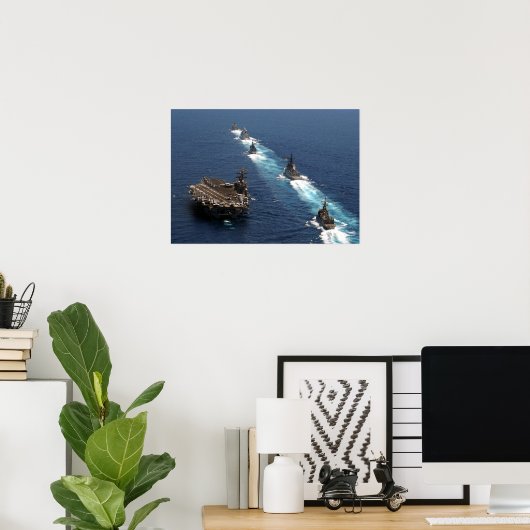 Poster USS Dwight D. Eisenhower (Bureau à domicile)