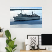 Poster USS Emory S. Land (AS 39) (Bureau à domicile)