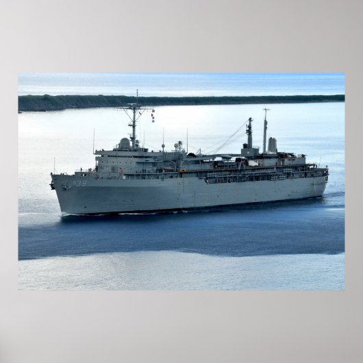 Poster USS Emory S. Land (AS 39) (Devant)