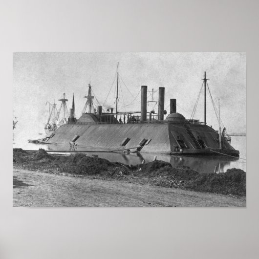 Poster USS Essex Ironclad - Baton Rouge - 1862 (Devant)