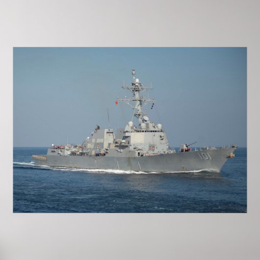 Poster USS Gridley (DDG 101) (Devant)