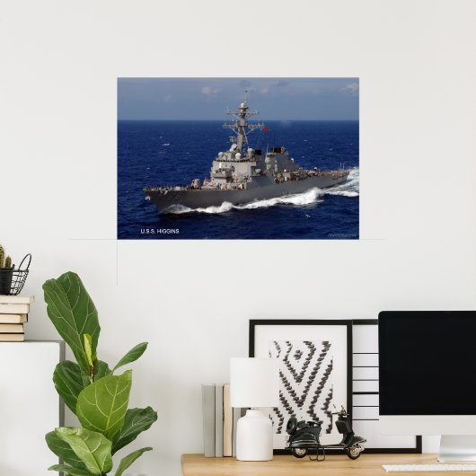 Poster USS Higgins (DDG 76) (Bureau à domicile)