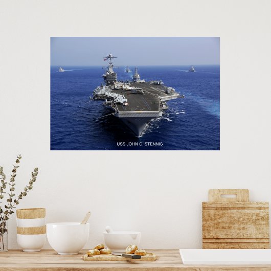 Poster USS John C. Stennis (Cuisine)