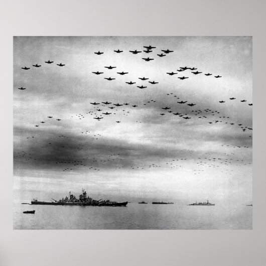Poster USS Missouri Flyover abandon du Japon (Devant)
