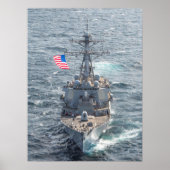 Poster USS Mitscher (DDG 57) (Devant)