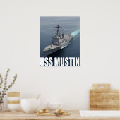 Poster USS Mustin (Cuisine)