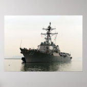Poster USS Mustin (DDG 89) (Devant)