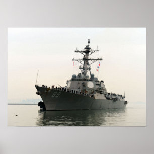 Poster USS Mustin (DDG 89)